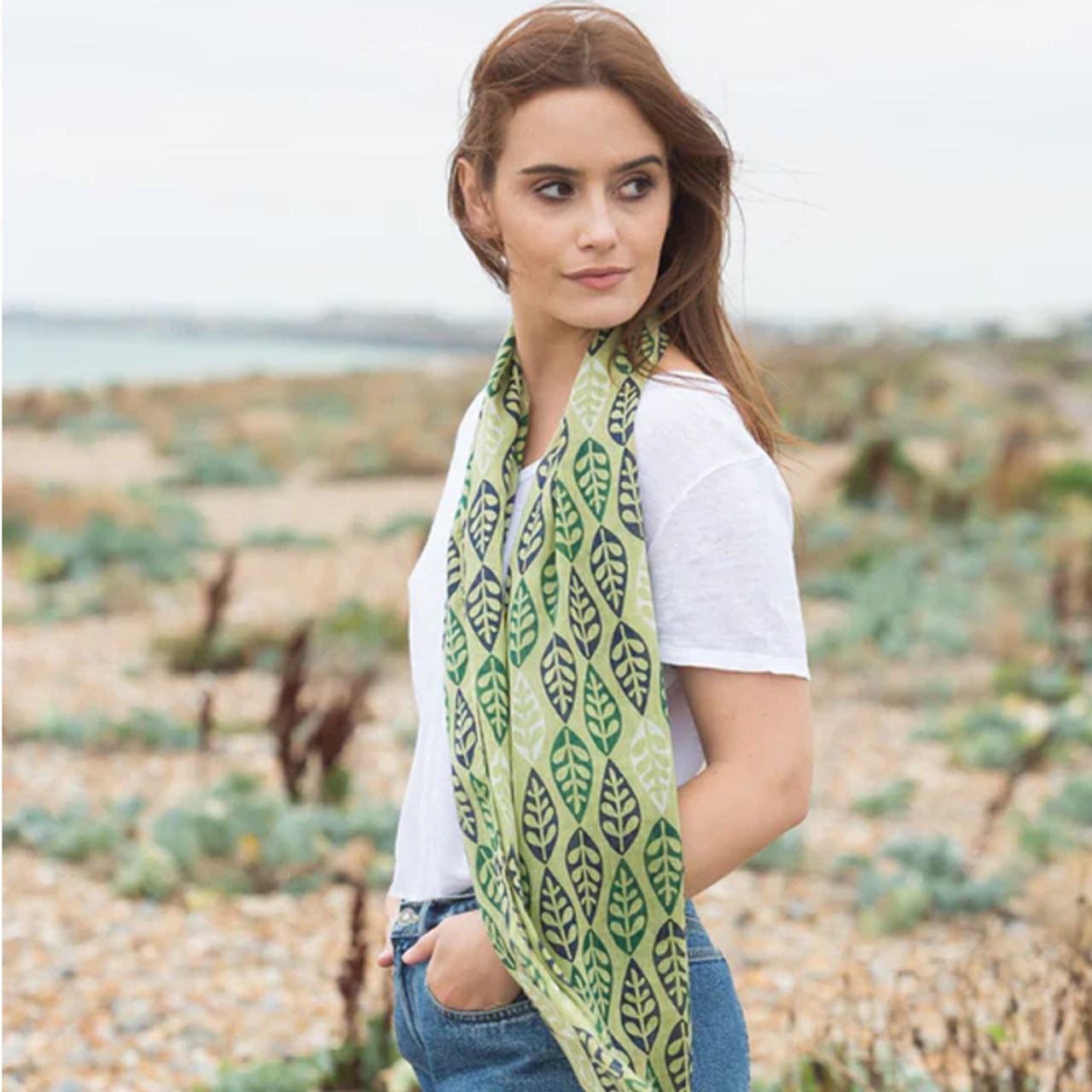 Grenoble Forest Scarf - Dill