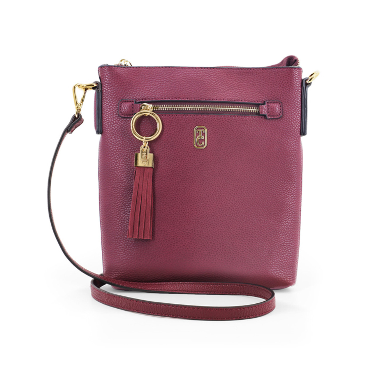 The Chelsea Cross Body Pouch Burgundy