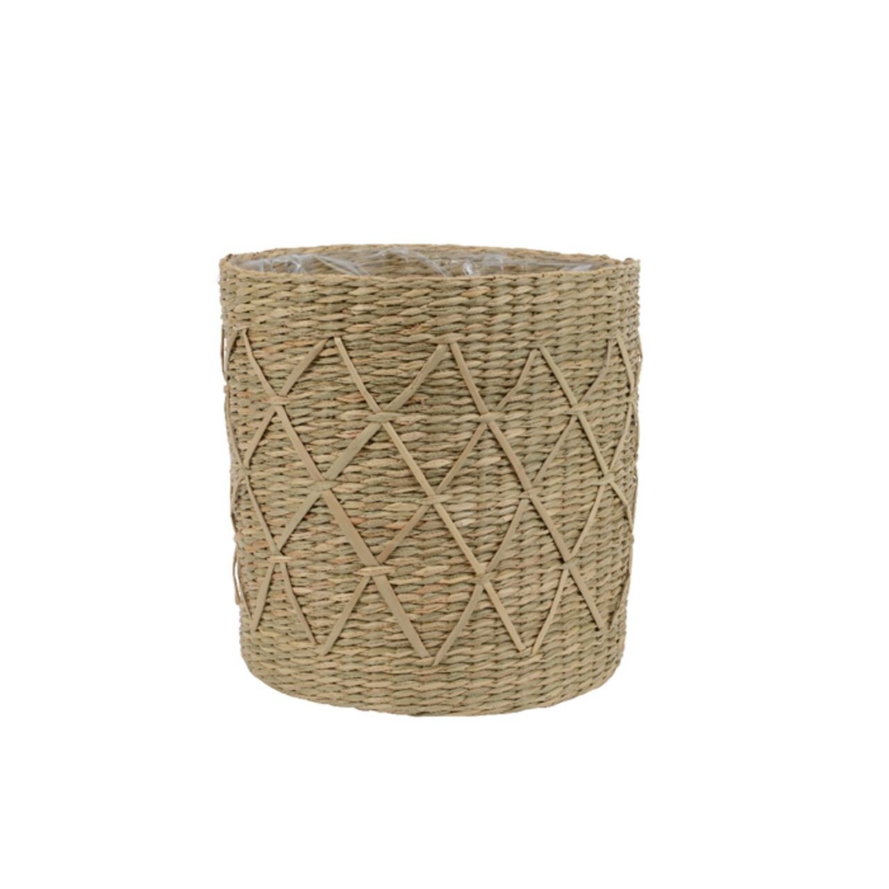 Basket Sea Grass Round 28x28cm