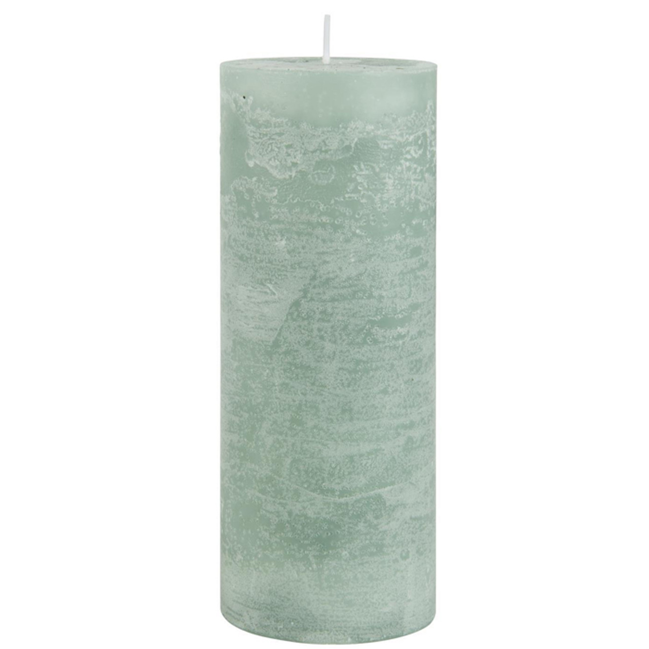 Rustic Candle Green 18cm
