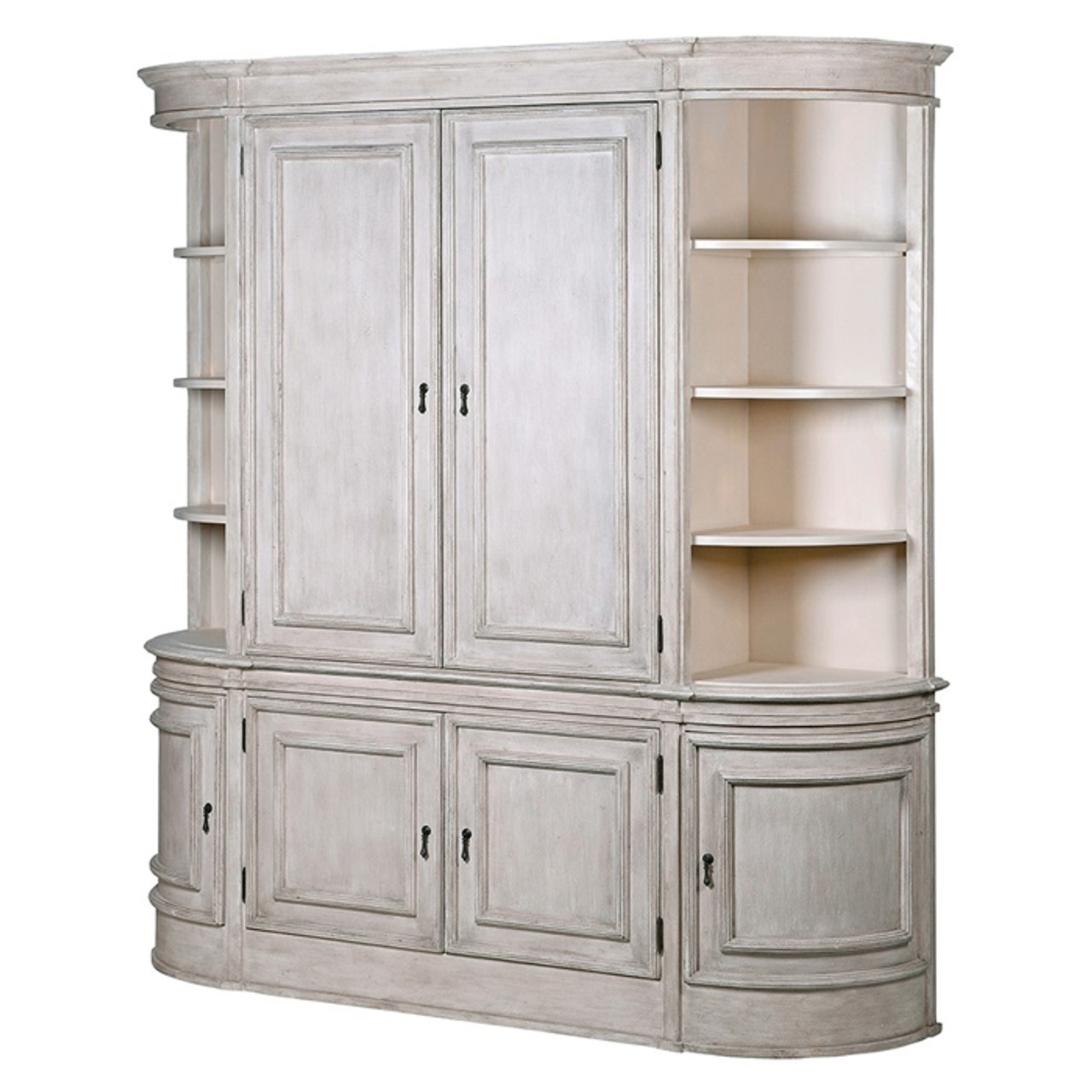 Nordic Gustavian Large 6 Door Cabinet