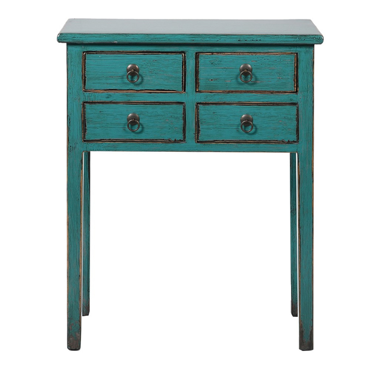 Shanxi Green Small 4 Drawer Hall Table