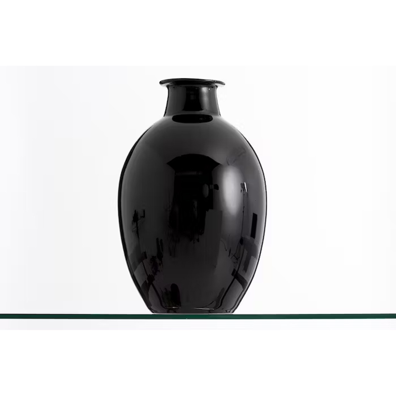 GRIEGOS, vase, glass, black
