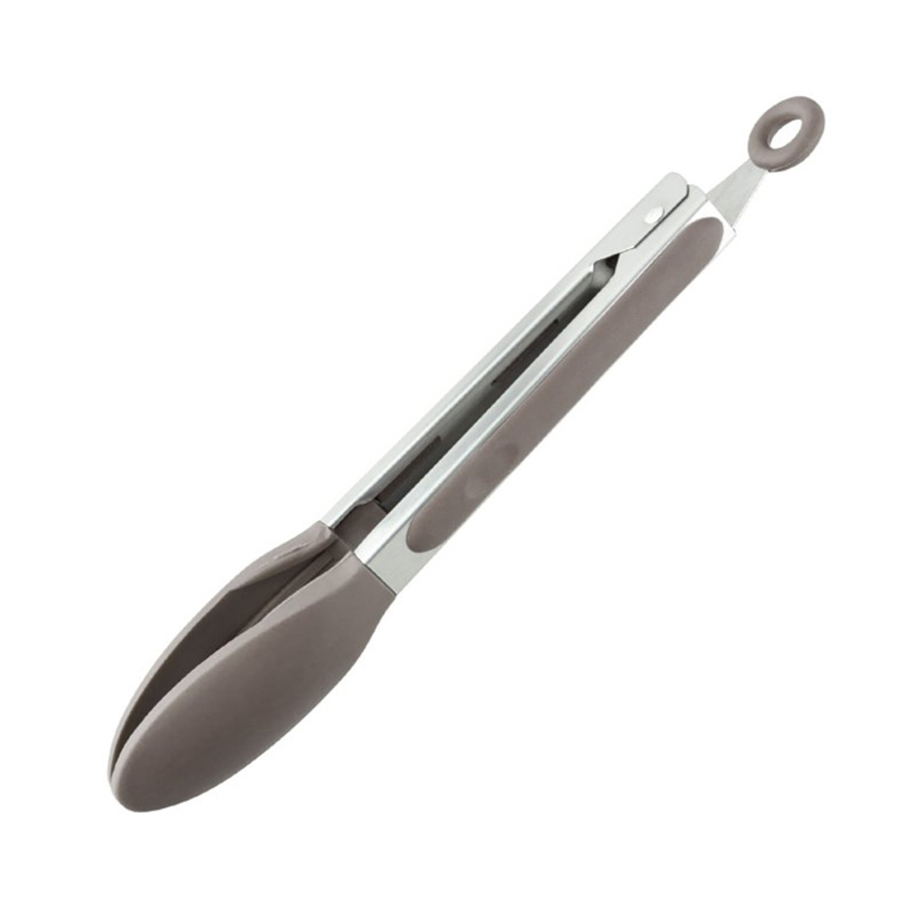 Stainless Steel Silicone Tongs Grey