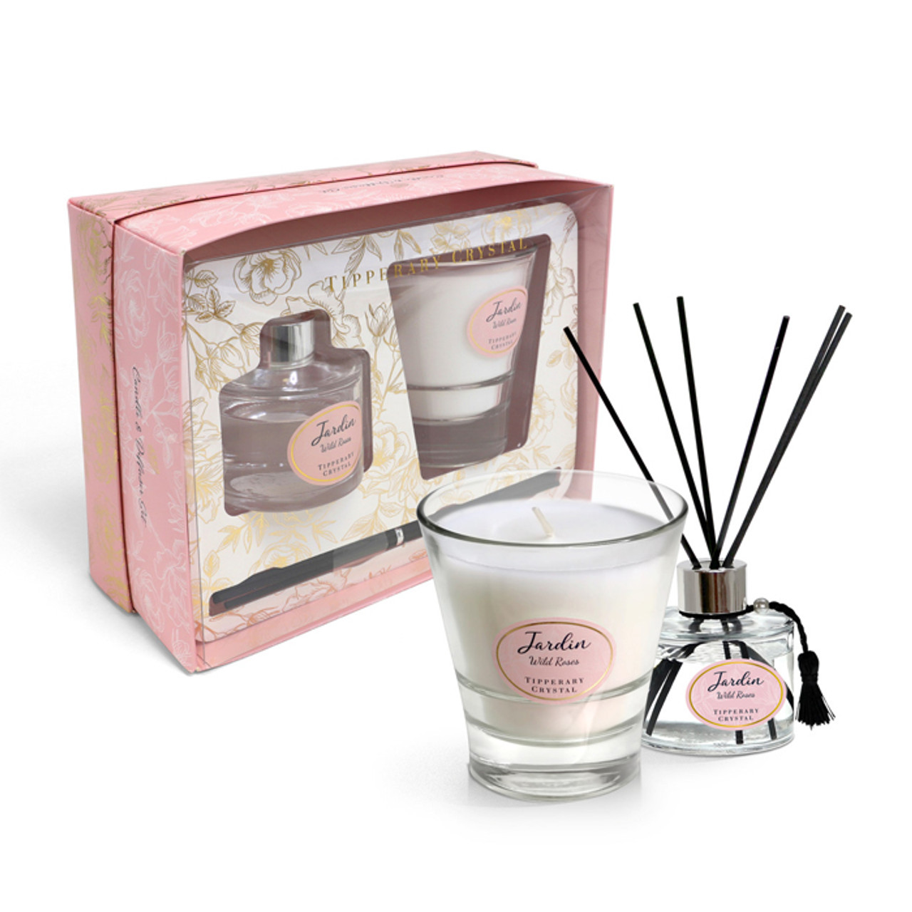 Jardin Wild Roses Candle & Diffuser Set *in-store