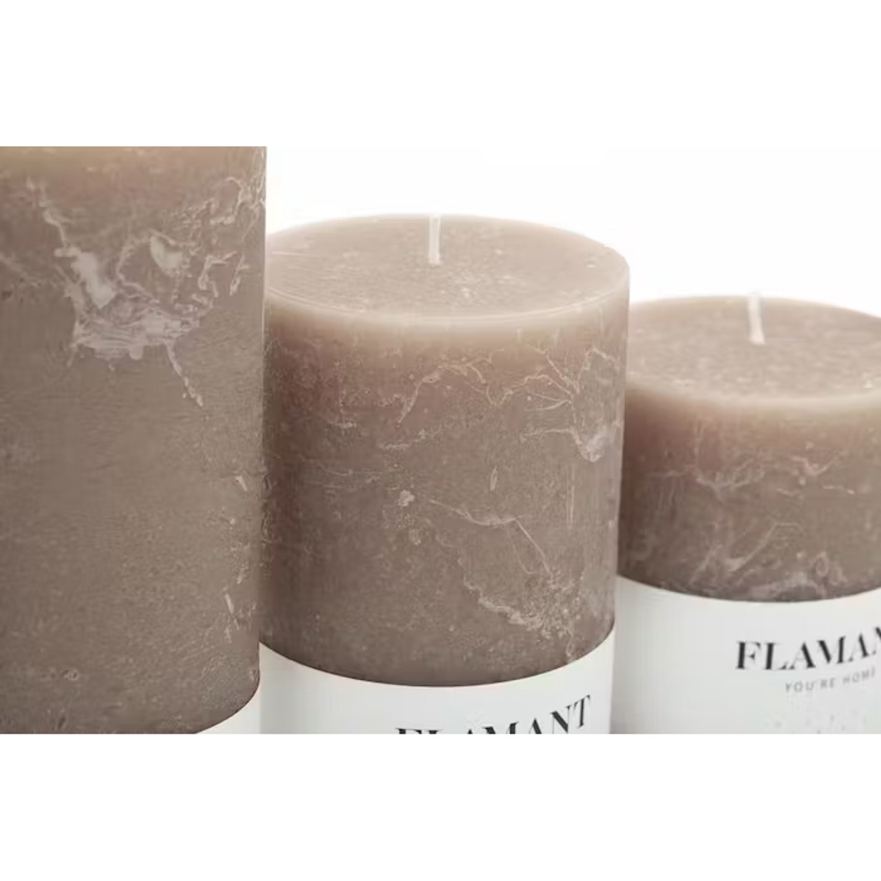 Beth Candle Taupe 7x11,5cm
