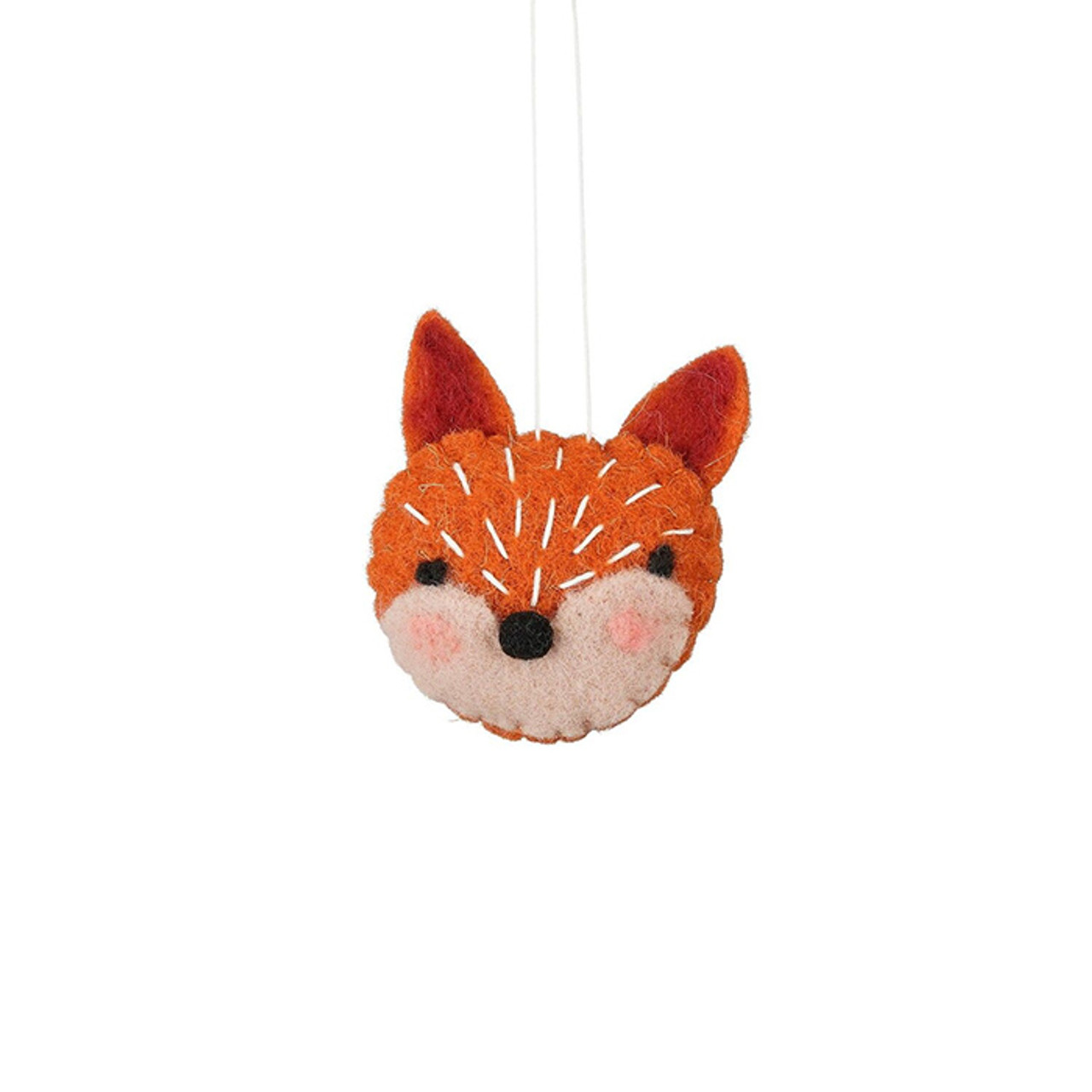Hanging Fox Ornament Orange 3cm *in-store