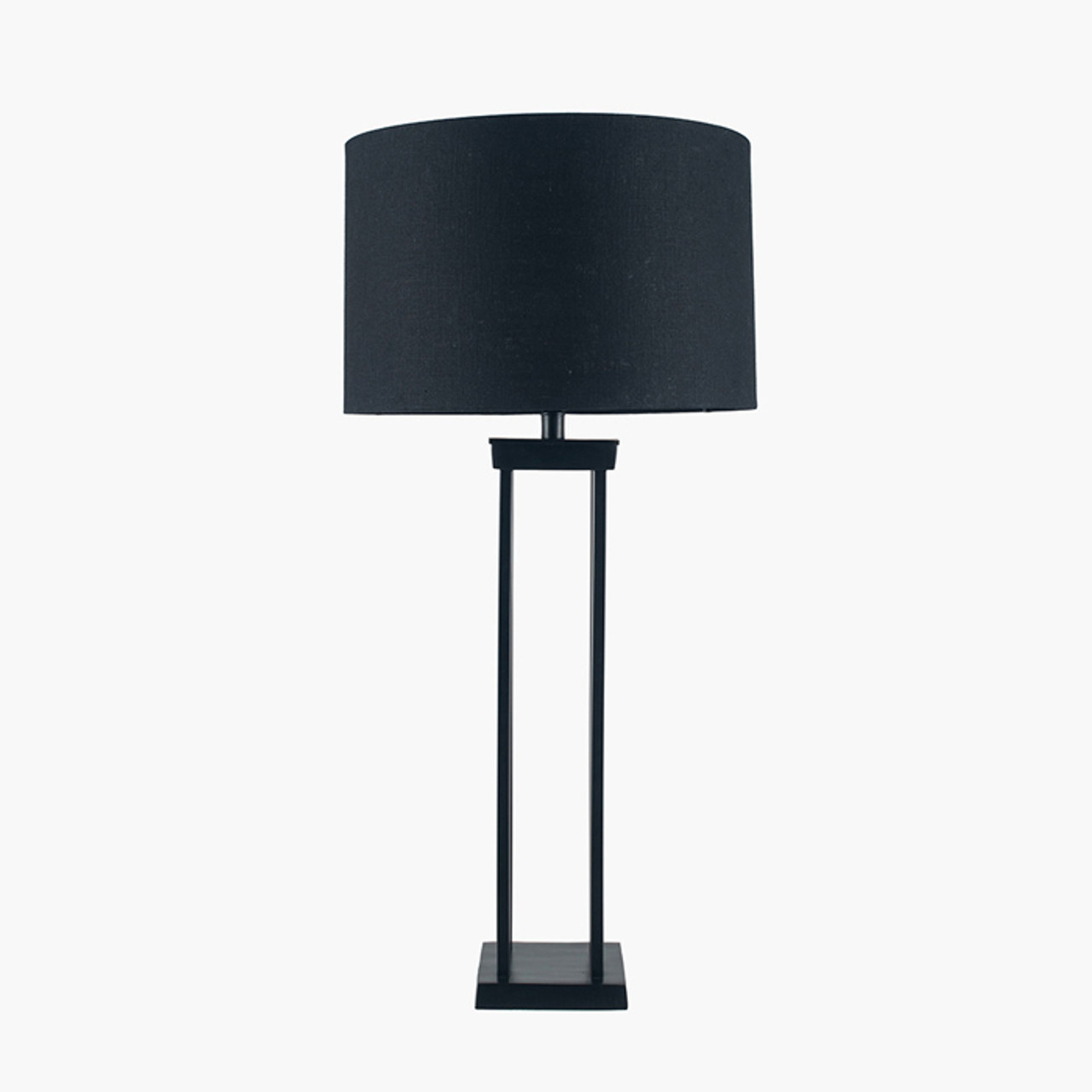 Langston Matt Black Metal Column Table Lamp *in-store