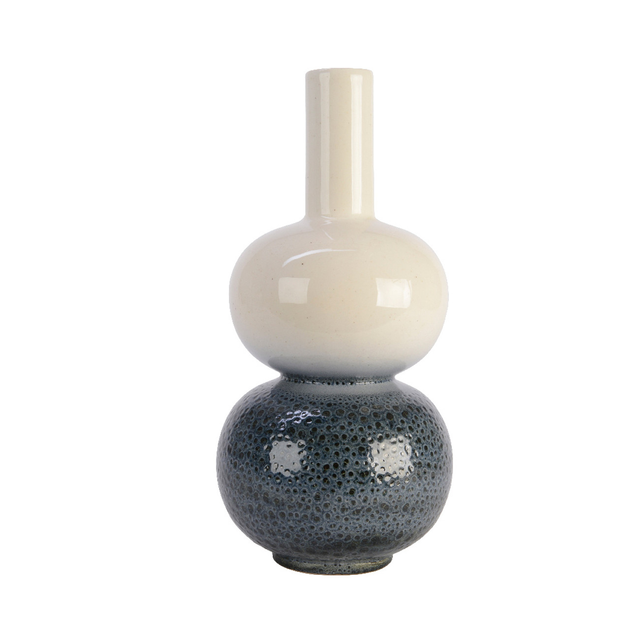 Vase Earthenware Reactive 19.5cm