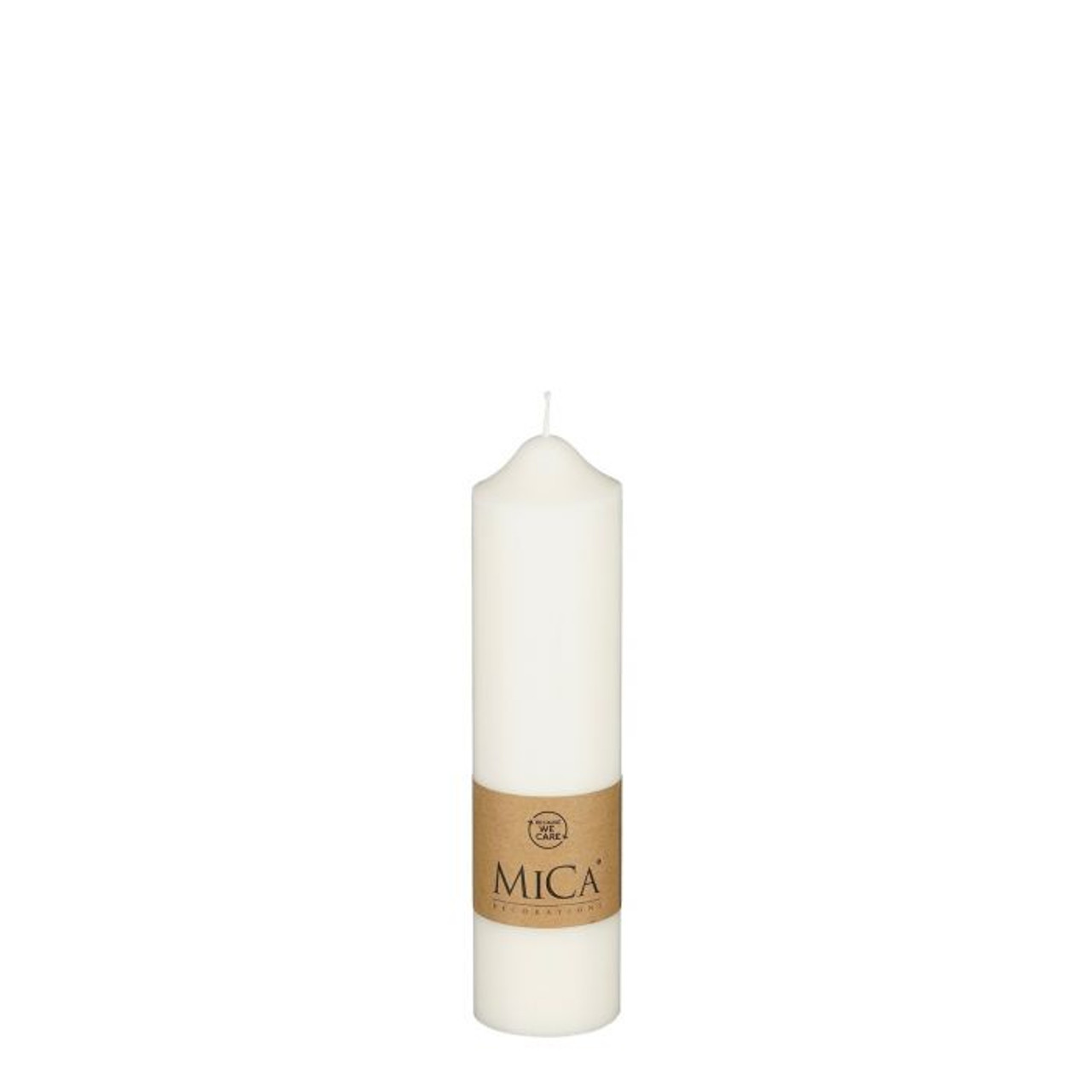 Pilar Candle White 20cm