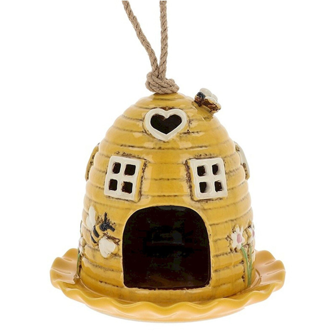 Beehive Yellow Bird Feeder