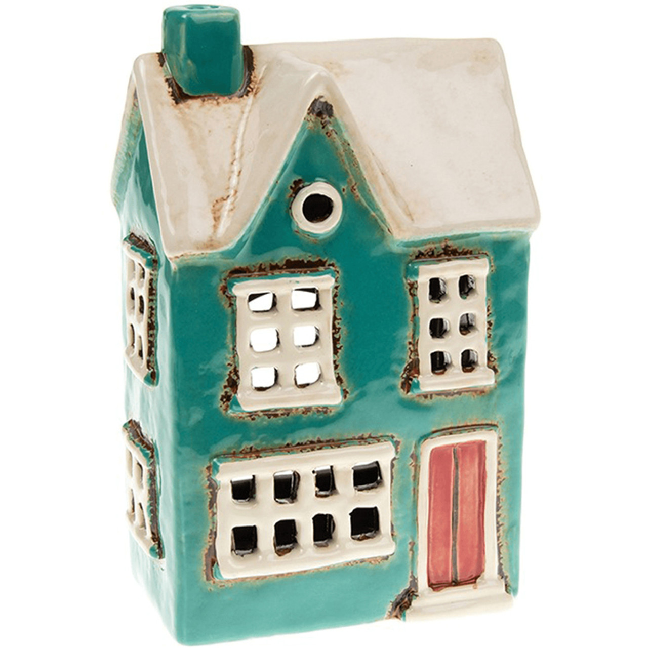 VP Country House Tealight Teal *in-store