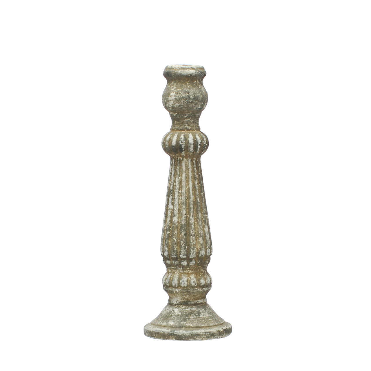 Stone Candlestick 52cm *in-store