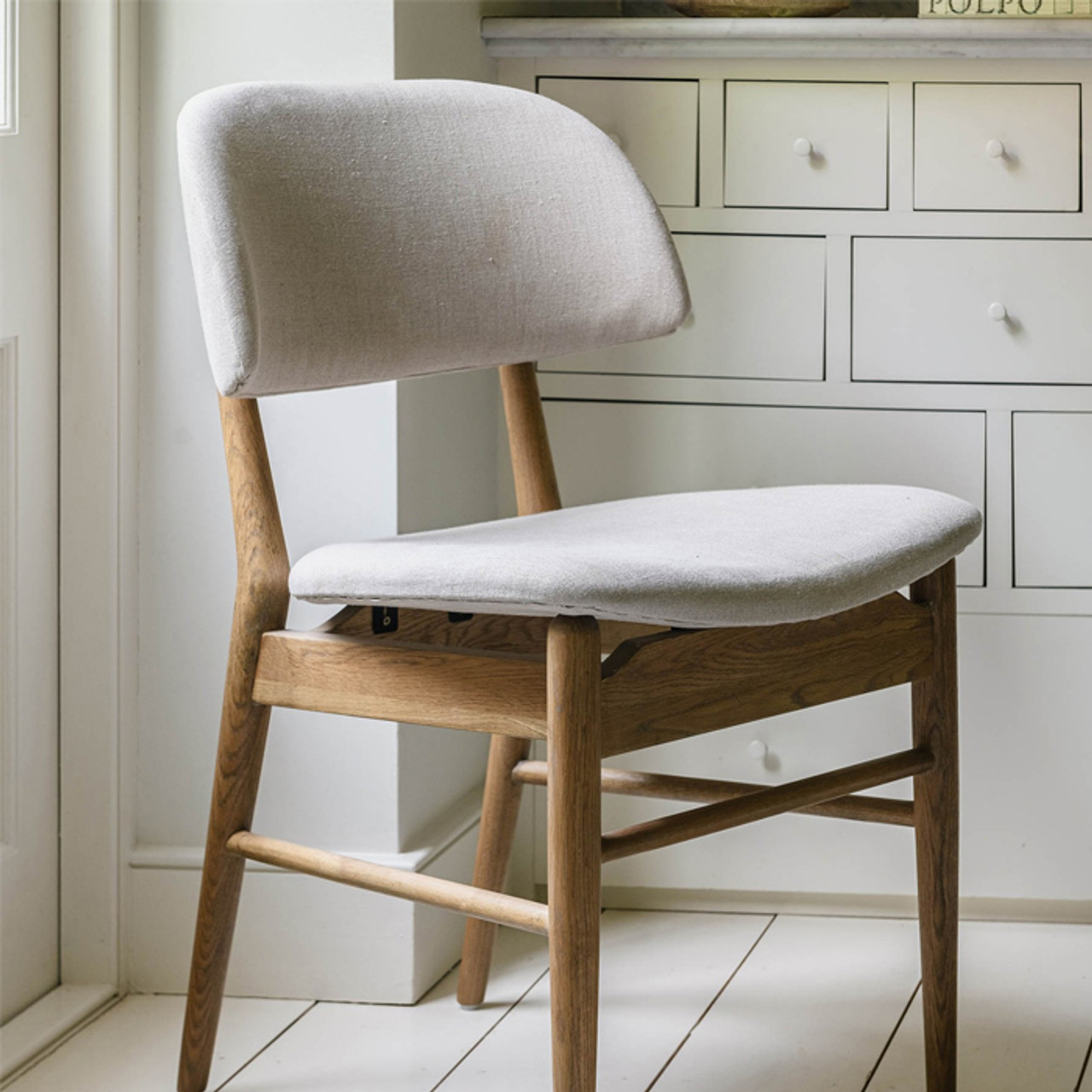 St James Beige and Oak Chair *in-store