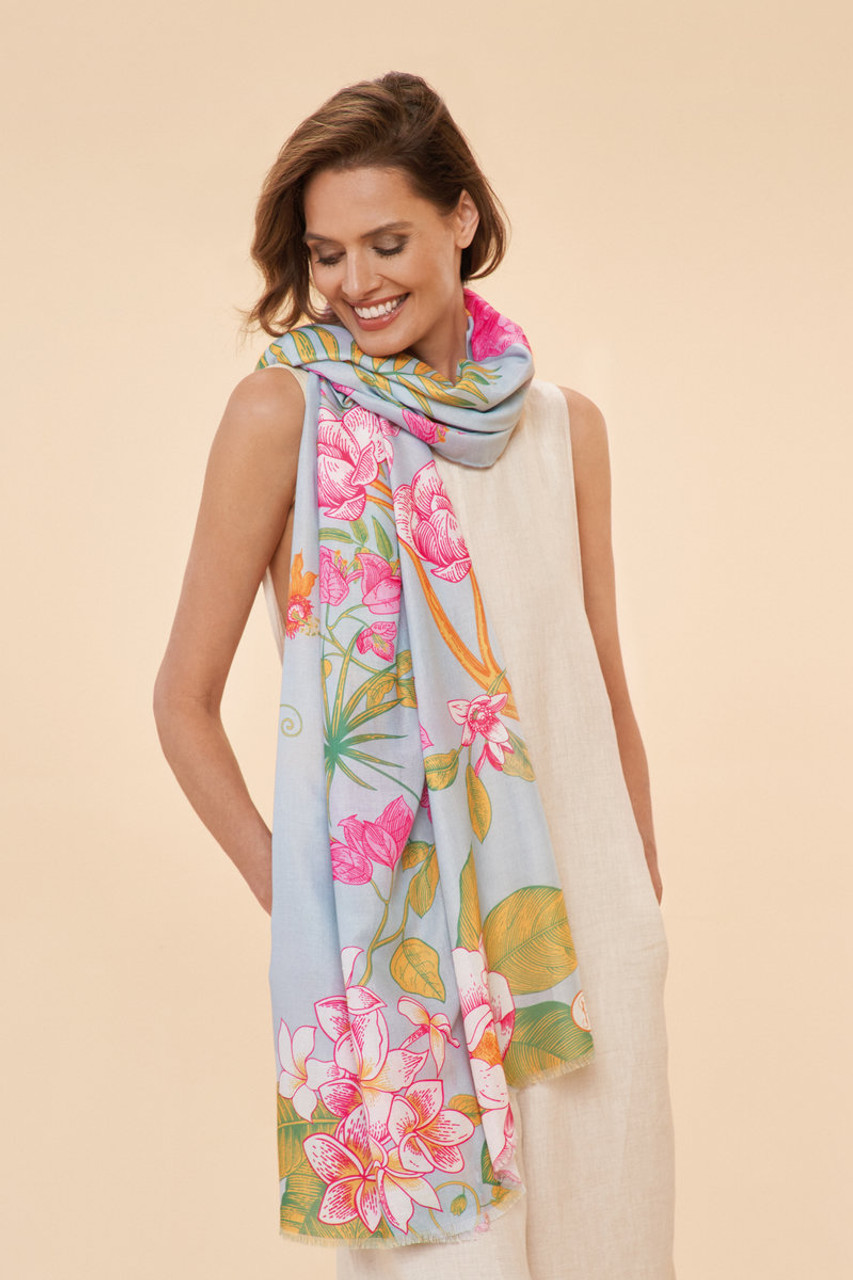 Floral Jungle Scarf - Lavender *in-store