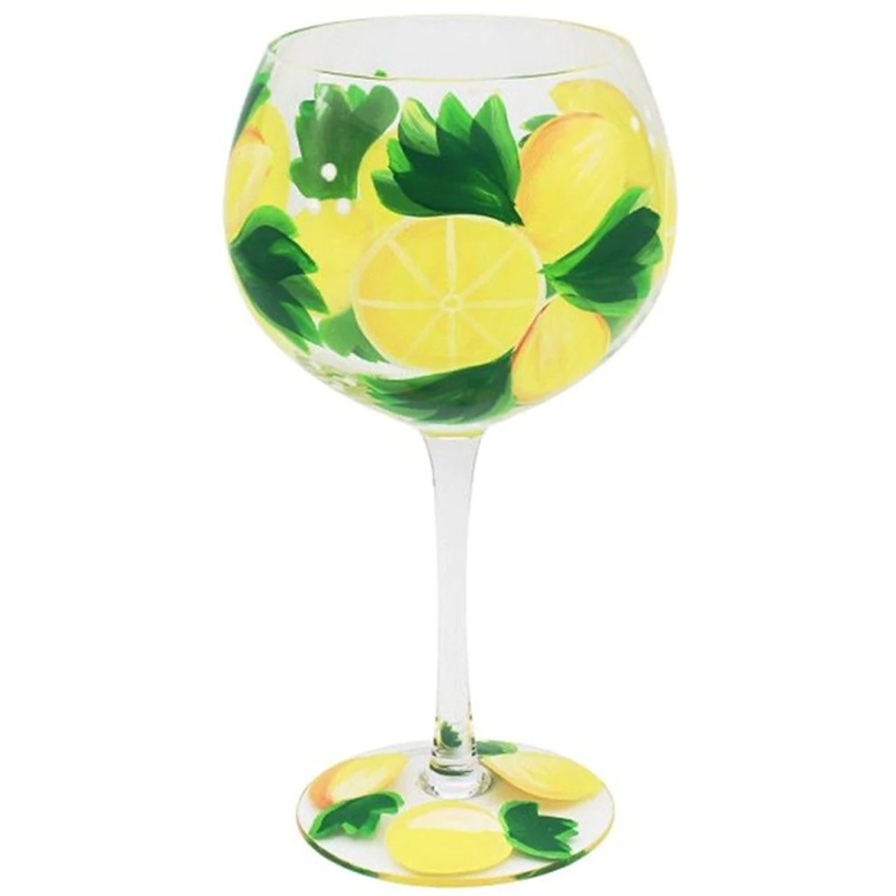 Fruity Gin Glass Lemons