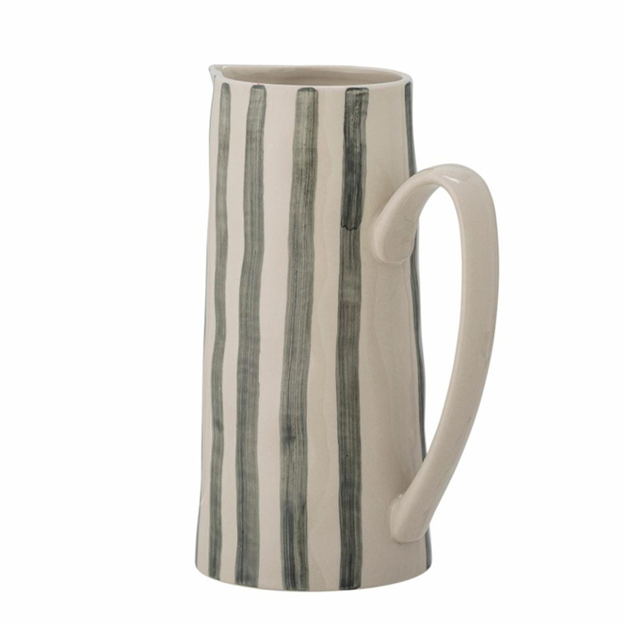 Begonia Jug, Green, Stoneware