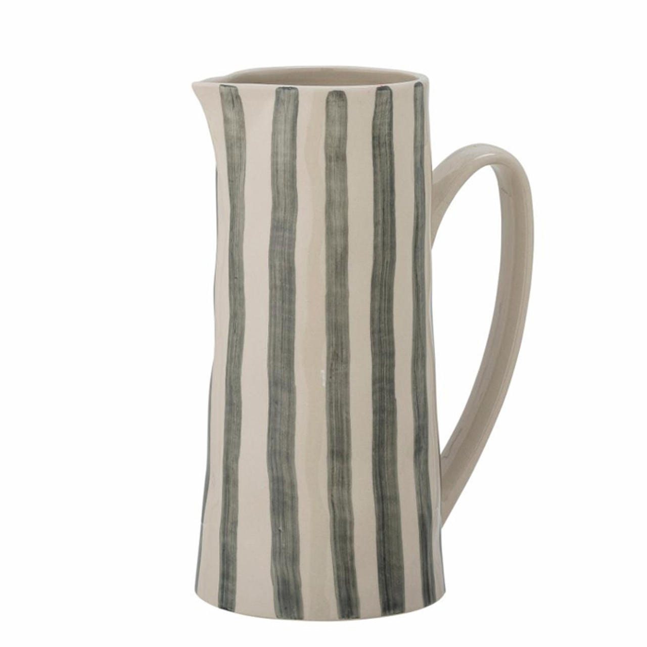 Begonia Jug, Green, Stoneware