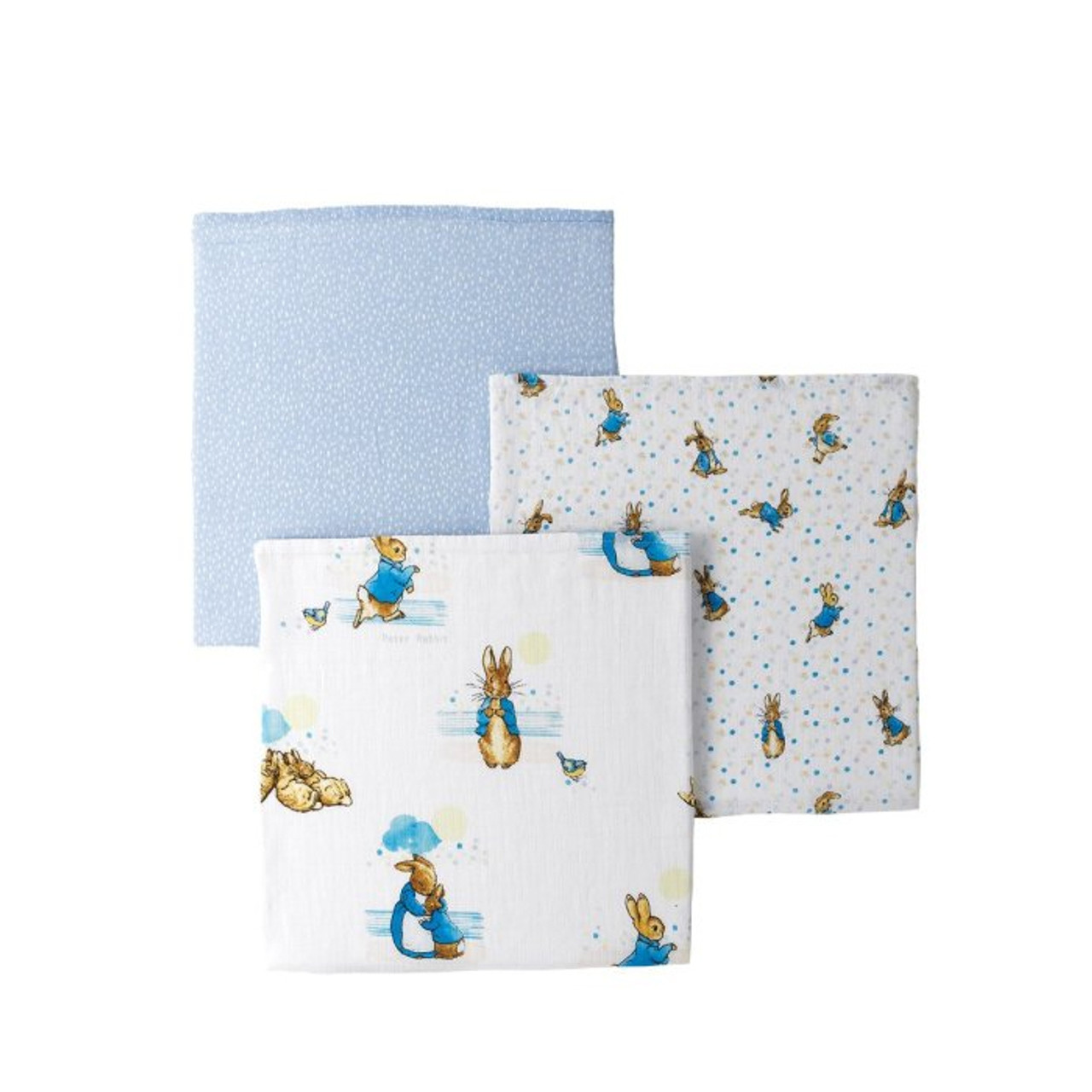 Peter Rabbit Baby Collection Muslin Squares (set of 3) *in-store
