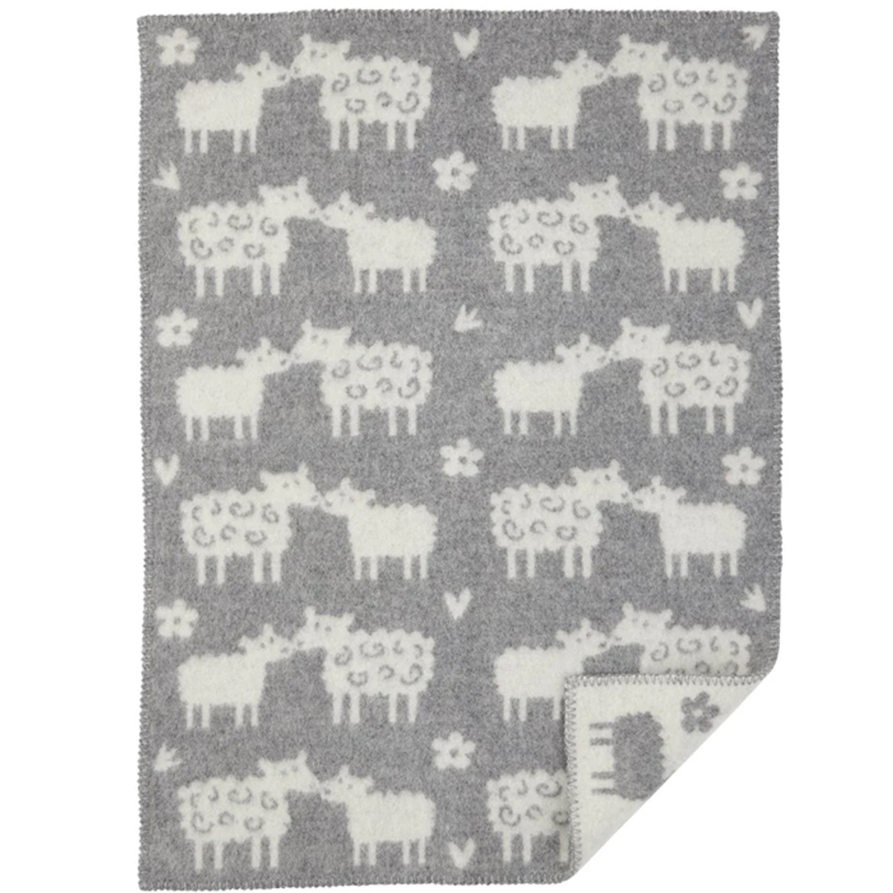 Baa Blanket Grey 65x90cm *in-store
