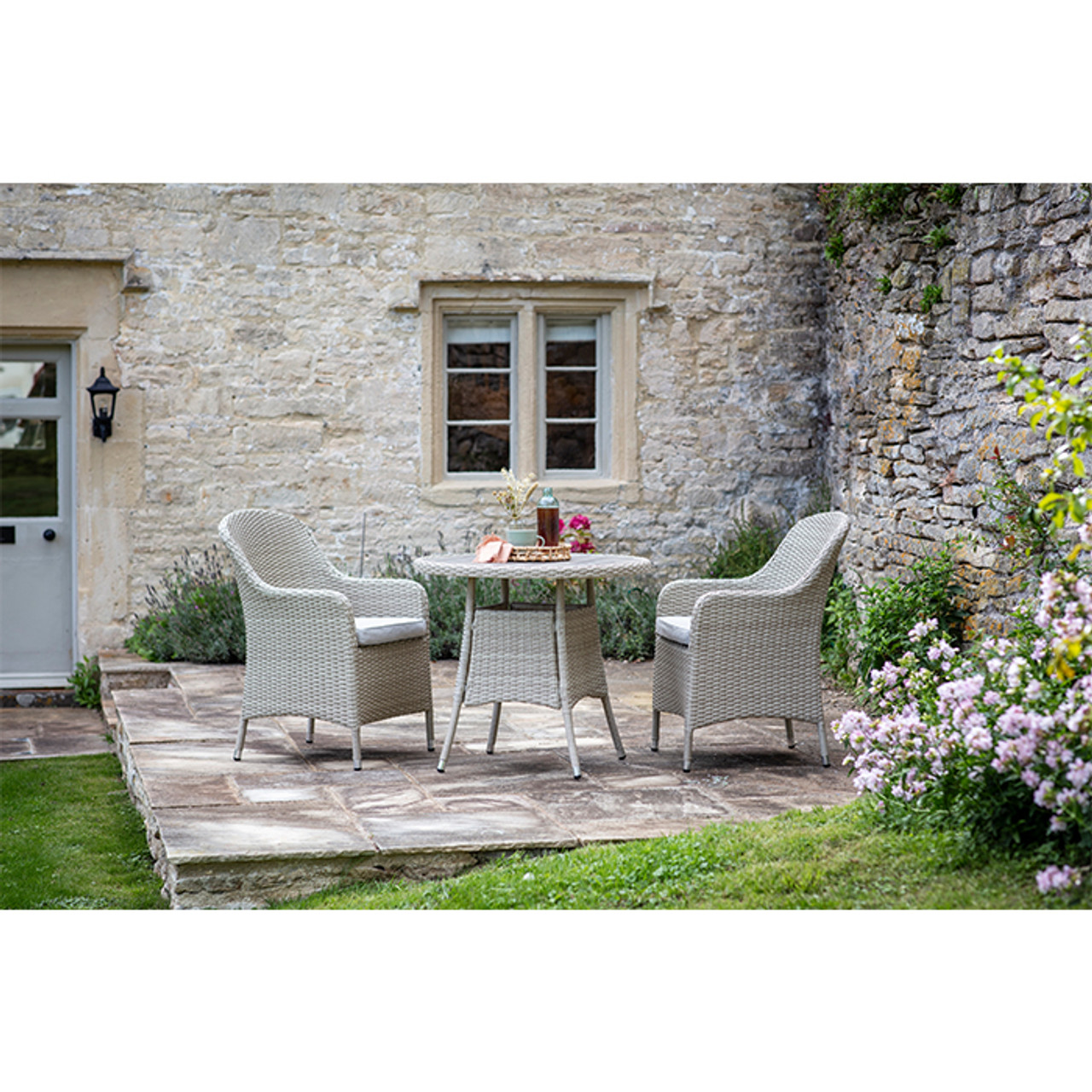 Tetbury Nutmeg Rattan 80cm Bistro Set