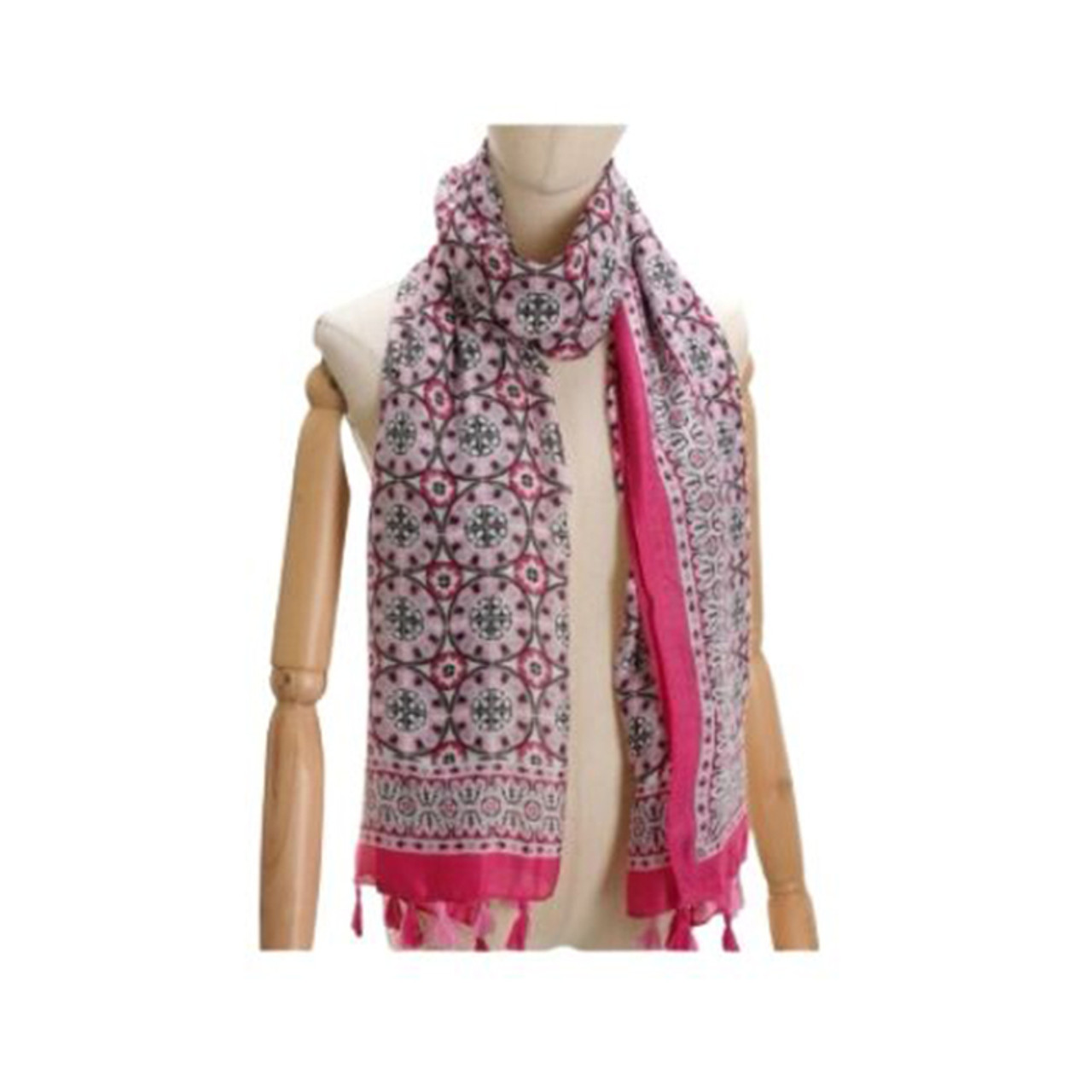 Light Summer Scarf Pink