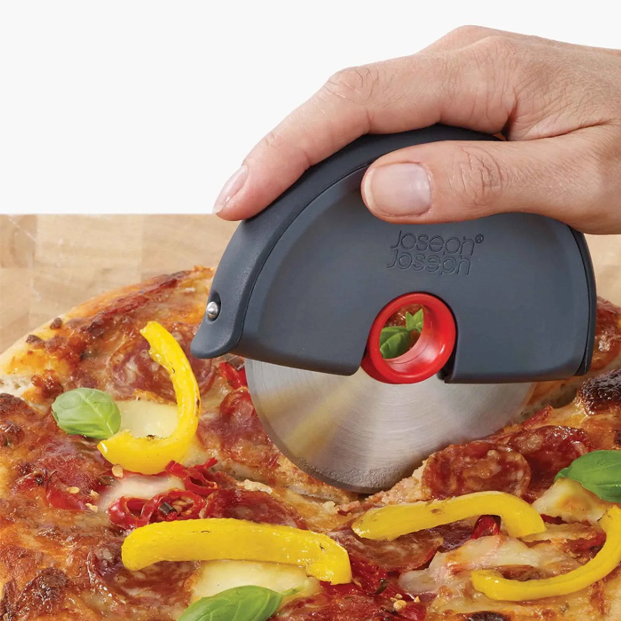 Disc Easy-clean Grey Pizza Cutter *in-store