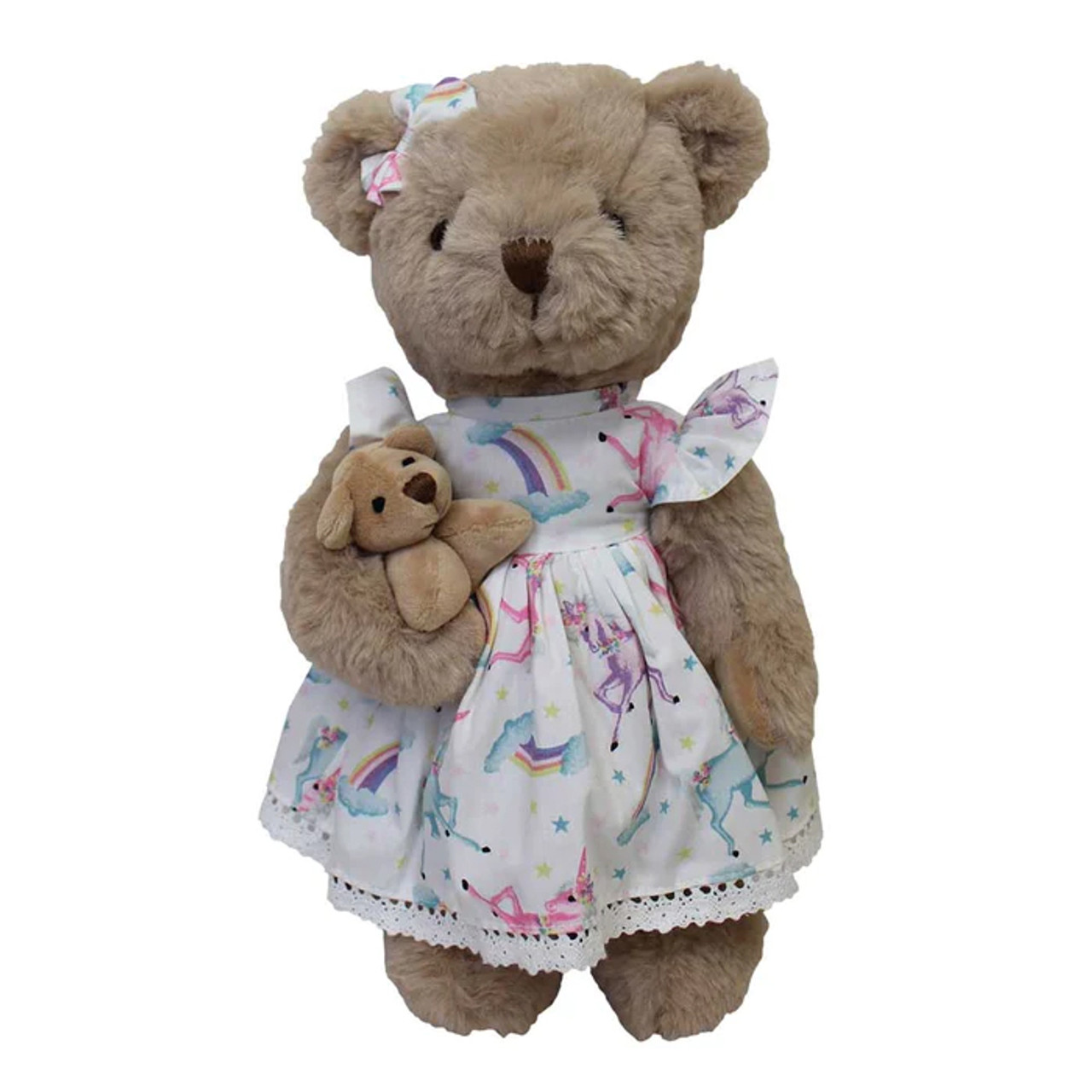 Teddy Bear With Unicorn Print Dress *in-store