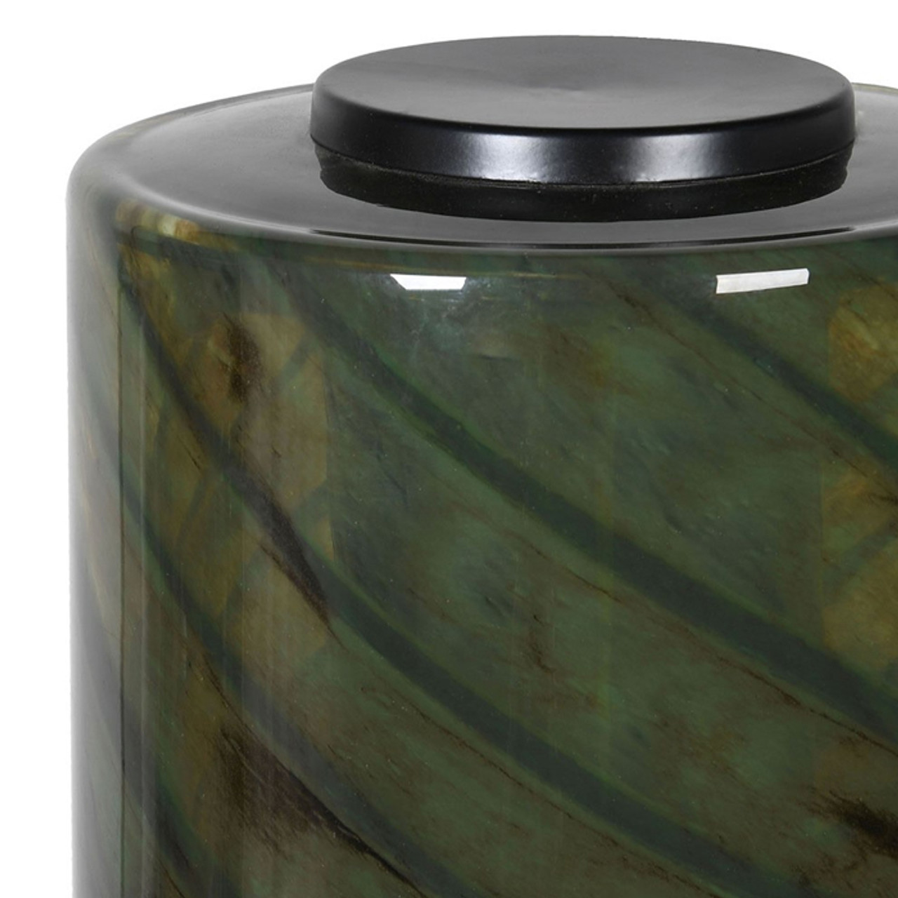Green Glass Marble Effect Table Lamp *in-store