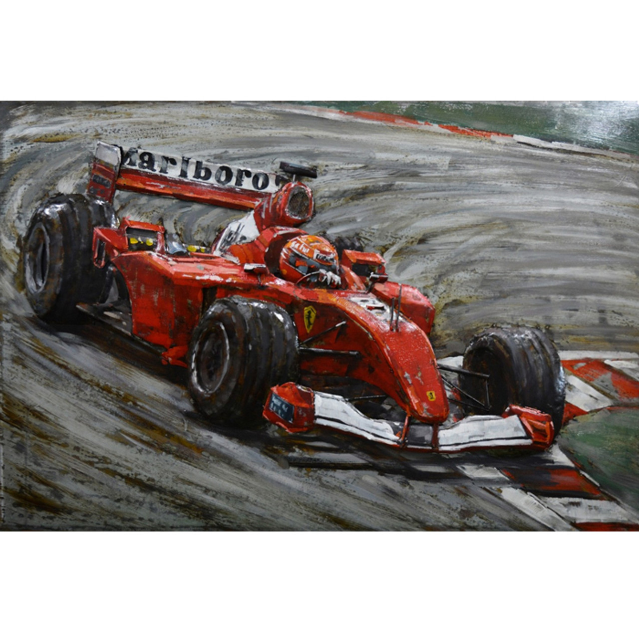 Metal 3D Painting Red F1 *in-store