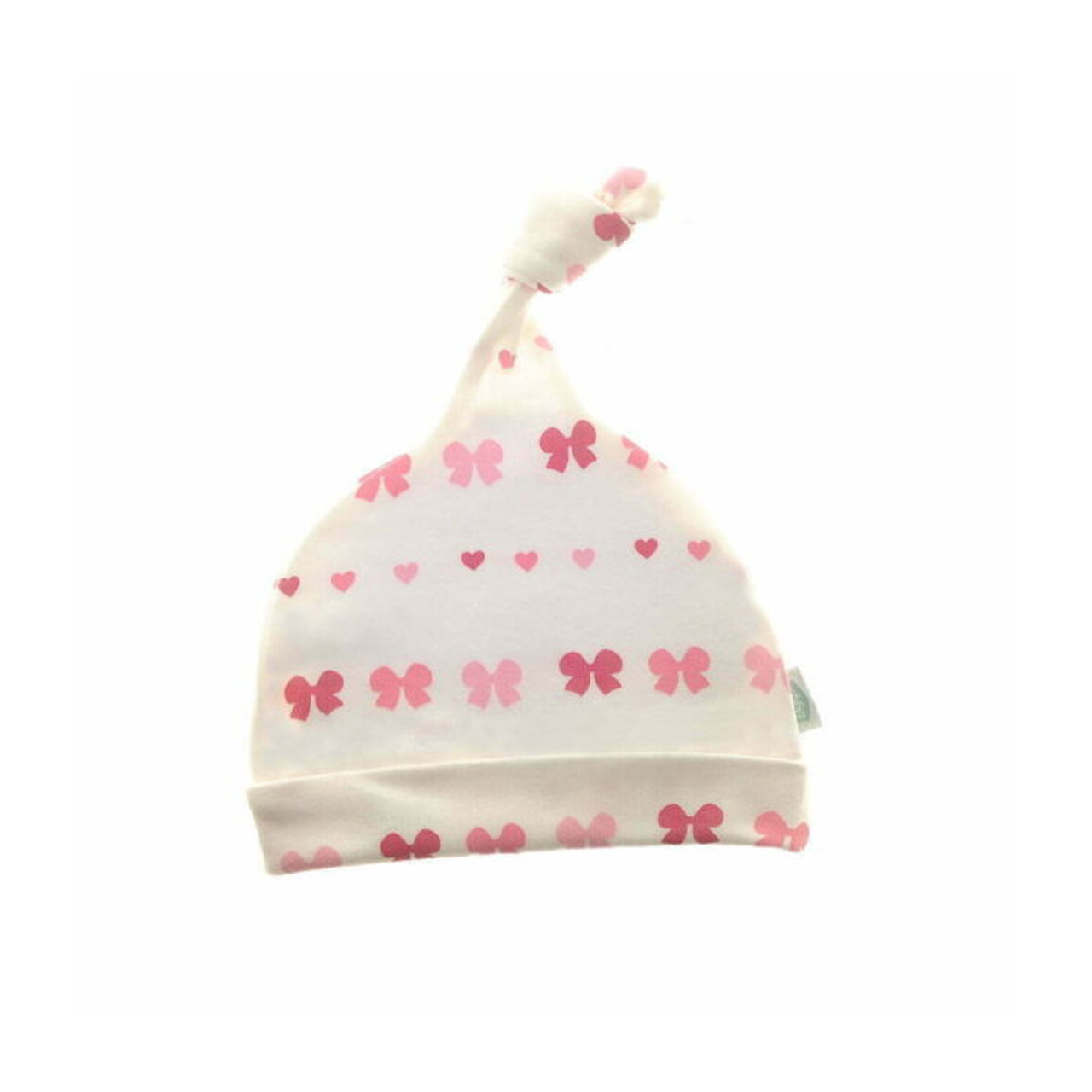 Hearts and Bows Cotton Hat *in-store