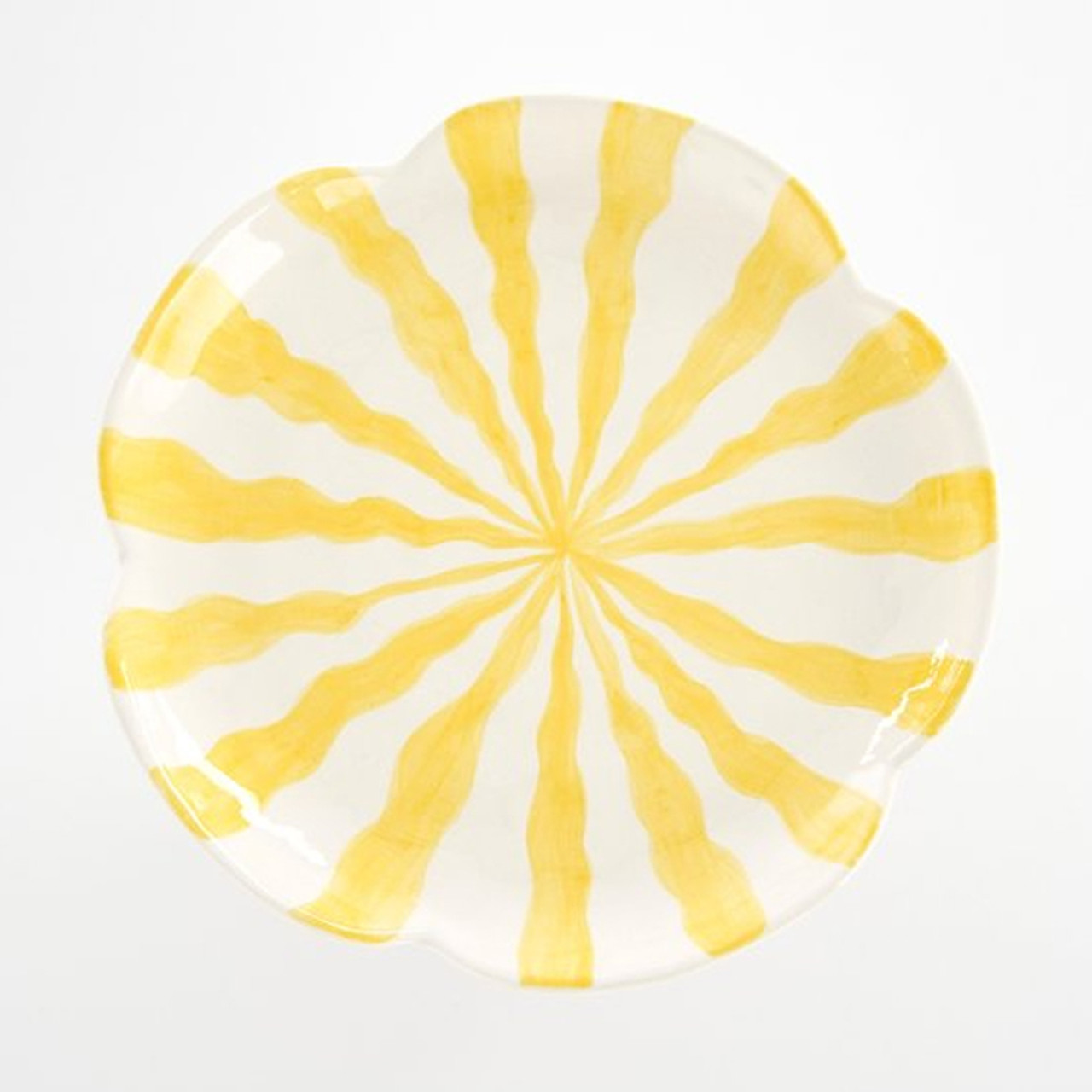 Cake Stand Flower Yellow H10.5cm