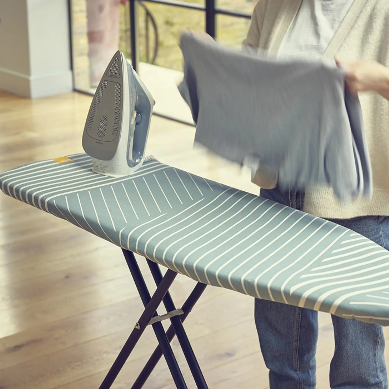 Flexa™ Grey Easy-fit Ironing Board Cover in-store