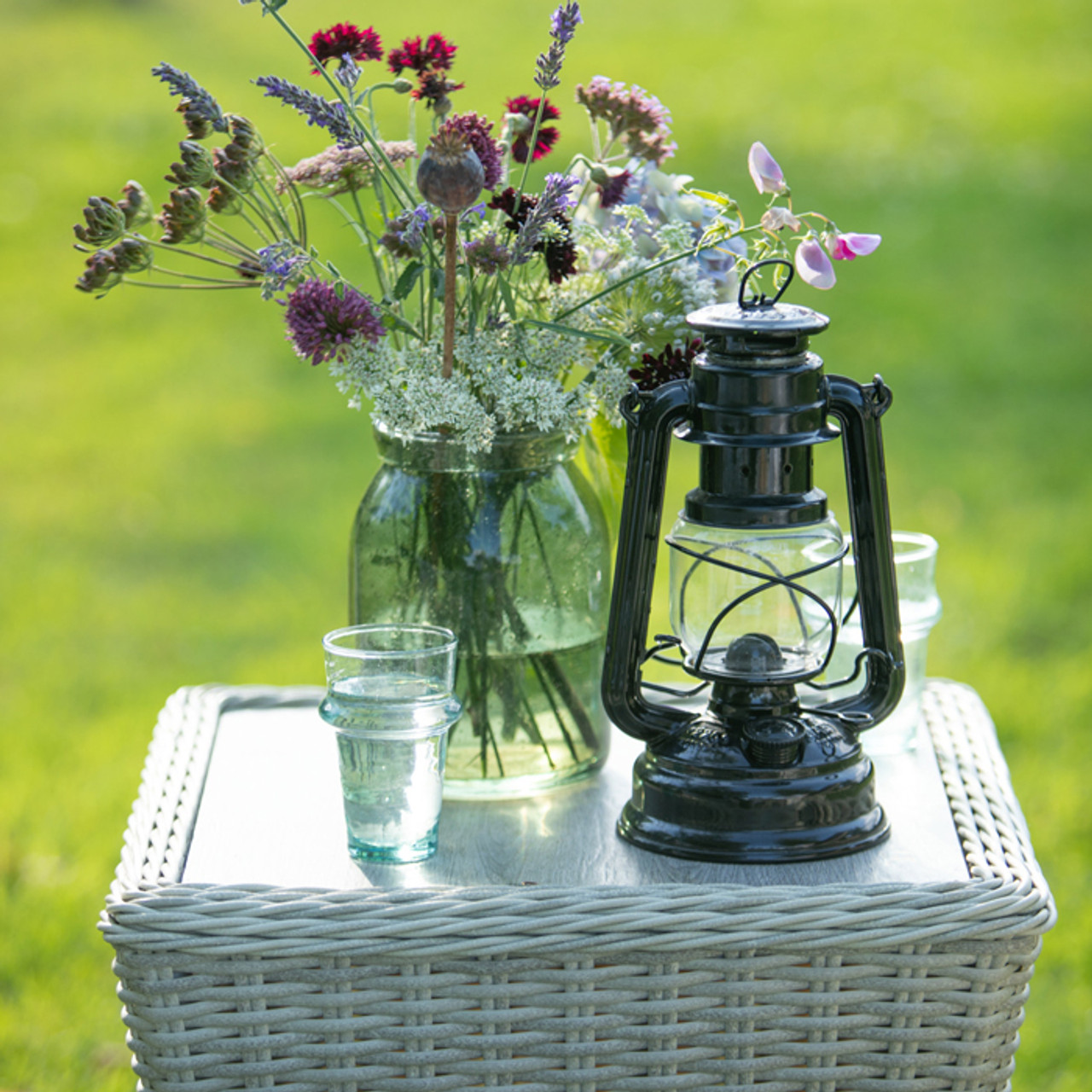 Monterey Lounger & High Side Table Dove Grey