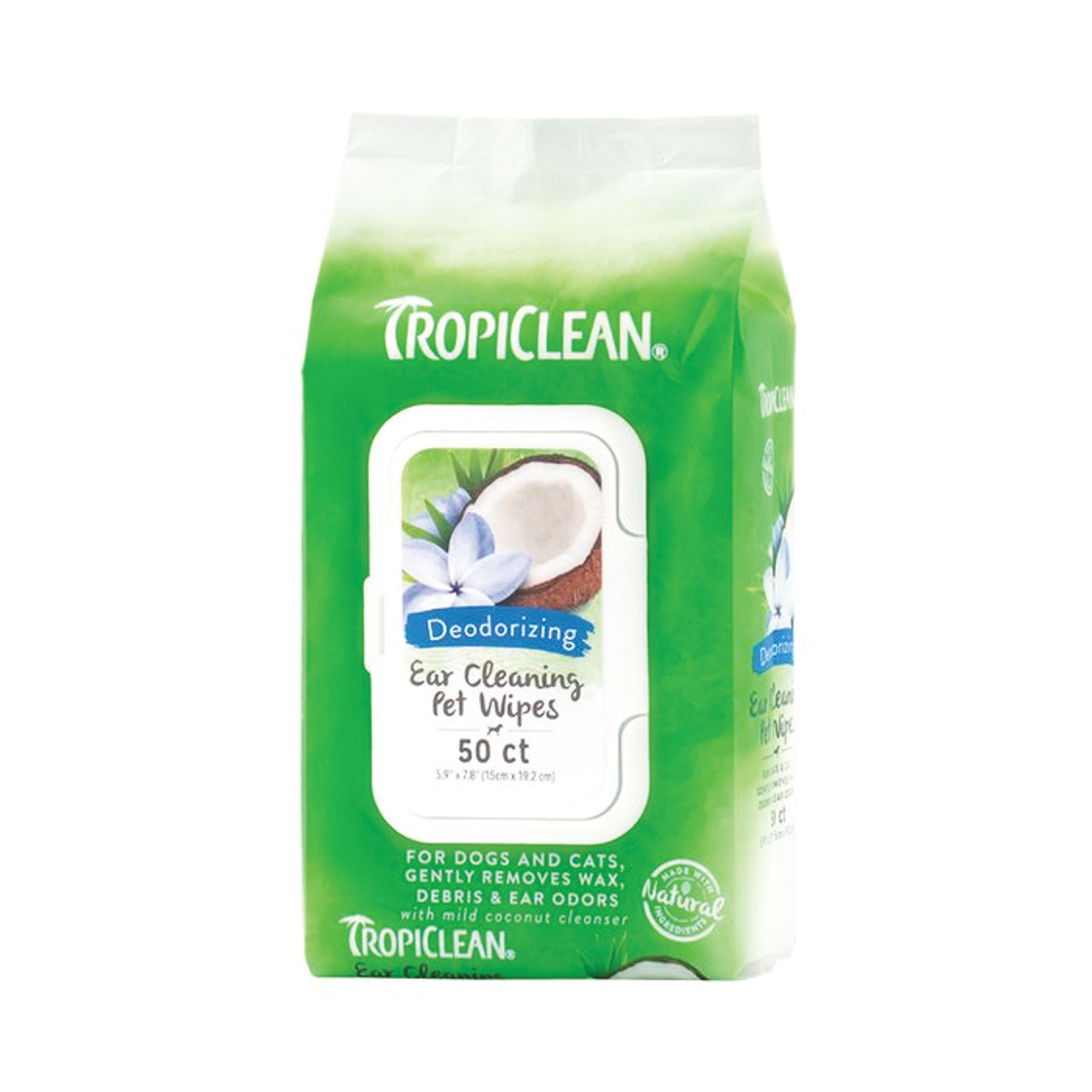 Tropiclean Ear Cleaning Wipes 50ct