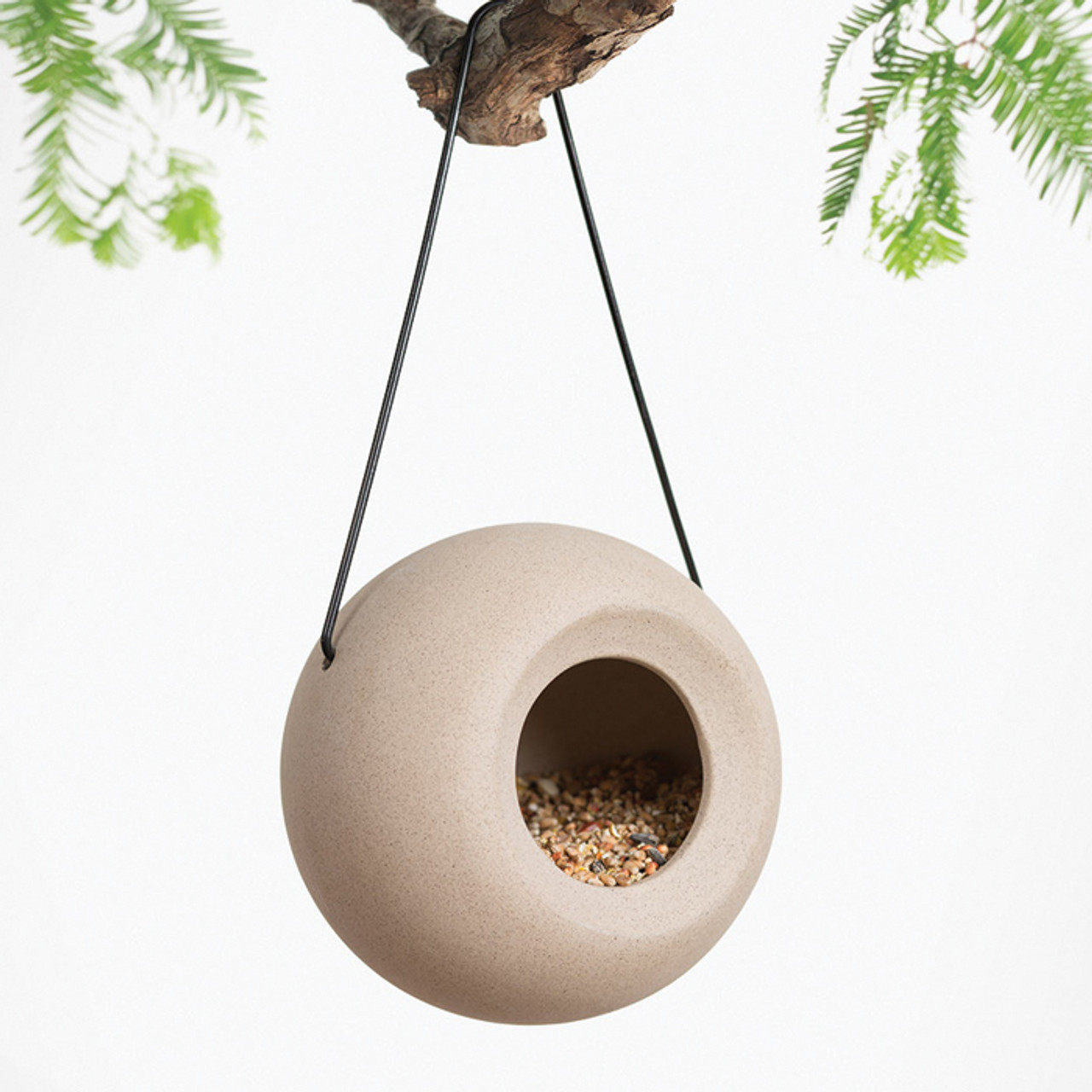 Lisa Beige Bird Feeder