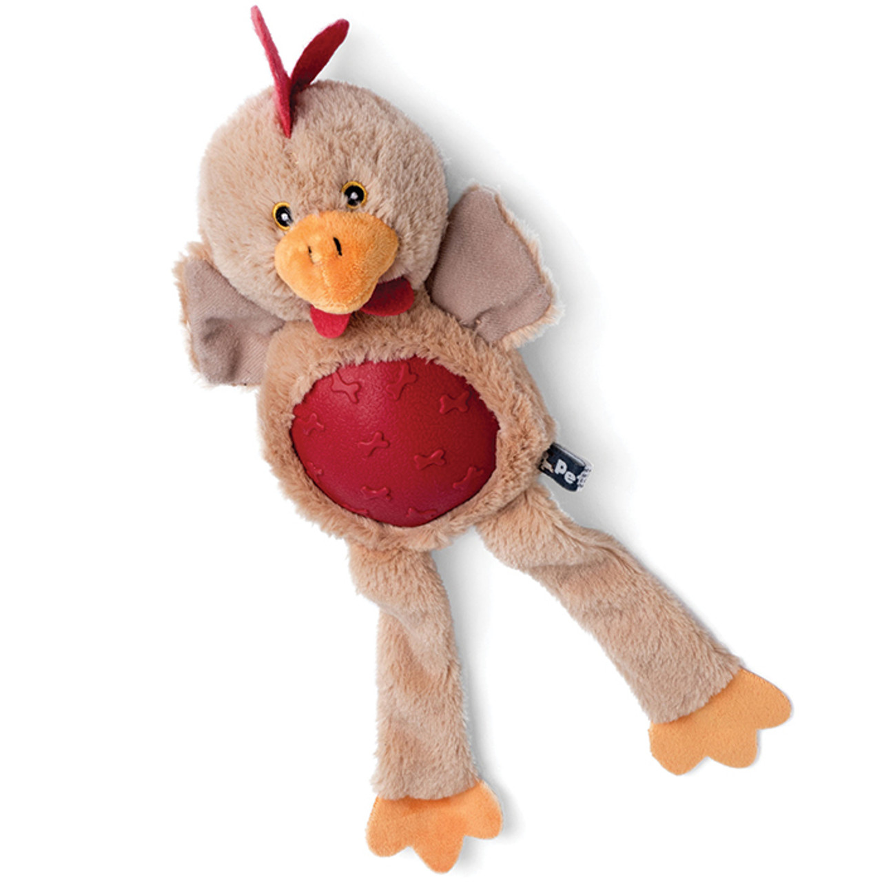 Rubber Turn Chicken Dog Toy