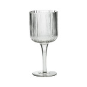 Ribbed Red Wine Glass