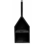 Outdoor Fireplace Black with Grill Iron