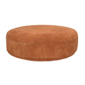Time Pouf Brown Suede