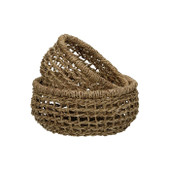 Osteria Set of 2 Bread Baskets Natural