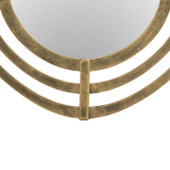Lalique Gold Metal Oval Mirror (D1.8 x H109 x W67cm) *in-store only