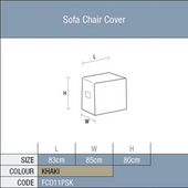 Sofa Chair Cover - Khaki