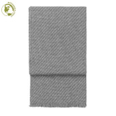 Diagonal Alpaca Wool Throw - Grey/Light Grey 130 x 200cm *In-store