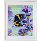Busy Bee – Signed Framed Print – Frame size 21 x 17″