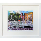 “Ha’penny Bridge” 13 x 11″ Frame – Signed Framed Print