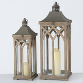 Wooden Kardinal Lantern 60cm