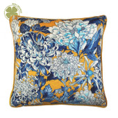 Sakura 45x45cm Cushion, Yellow/Blue