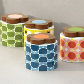 Orla Kiely Storage Jar- Wild Rose Stem Dandelion