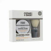 Cedar & Sage Shaving Duo